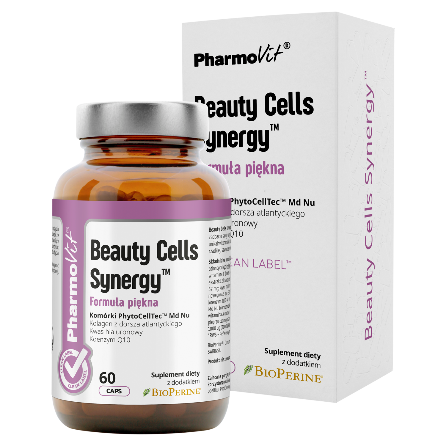 PharmoVit Beauty Cells Synergy Formuła piękna, 60 kapsułek