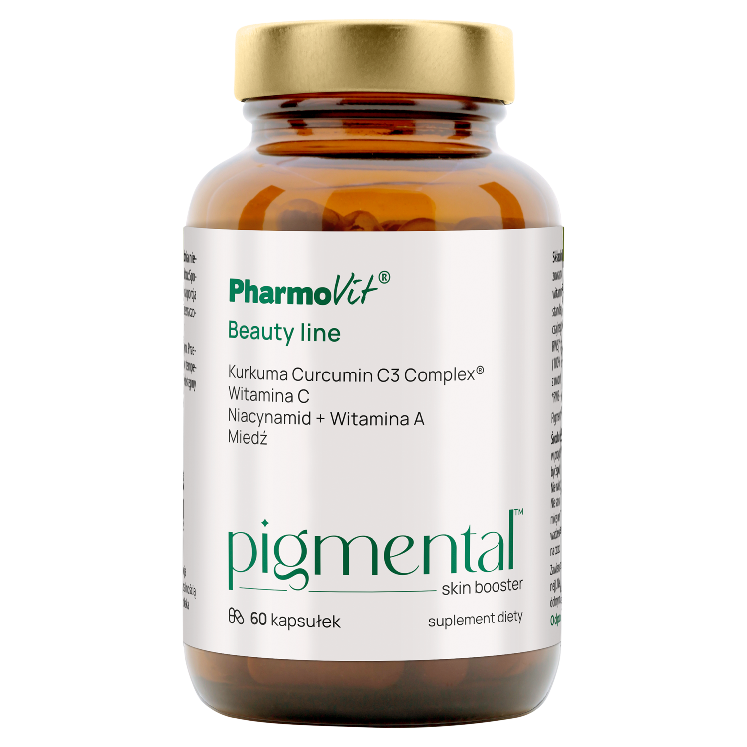 PharmoVit Pigmental Skin booster Beauty line, 60 kapułek