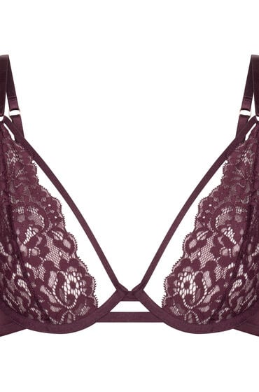 Hunkemöller Nieusztywniany biustonosz z fiszbinami Cinnamon Czerwony