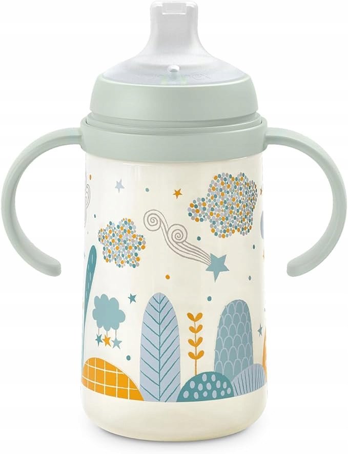 Kubek Butelka Do Nauki Picia Treningowa +6M Antykolkowa Z Uchwytem