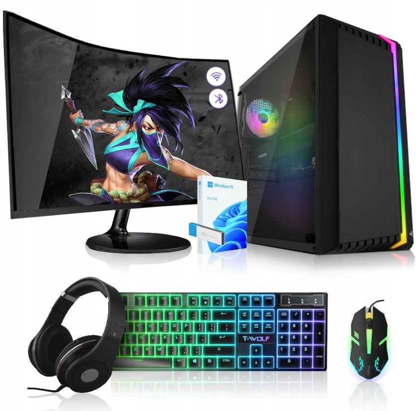 ZESTAW KOMPUTER GAMINGOWY DO GIER ATOM X9 / RYZEN 5 / RTX 3060 12GB / 64GB