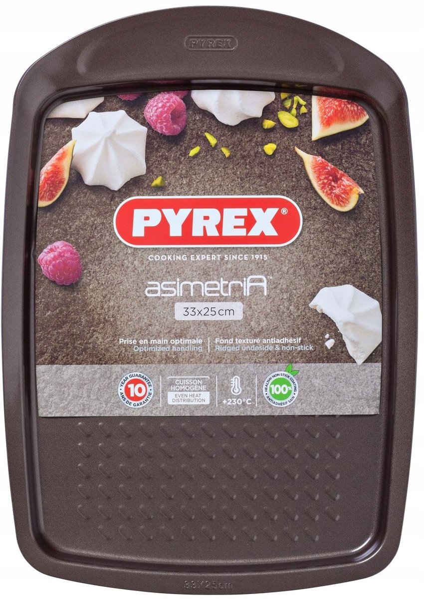 Forma blacha do pieczenia ciasta Asimetria Pyrex 33 x 25 cm