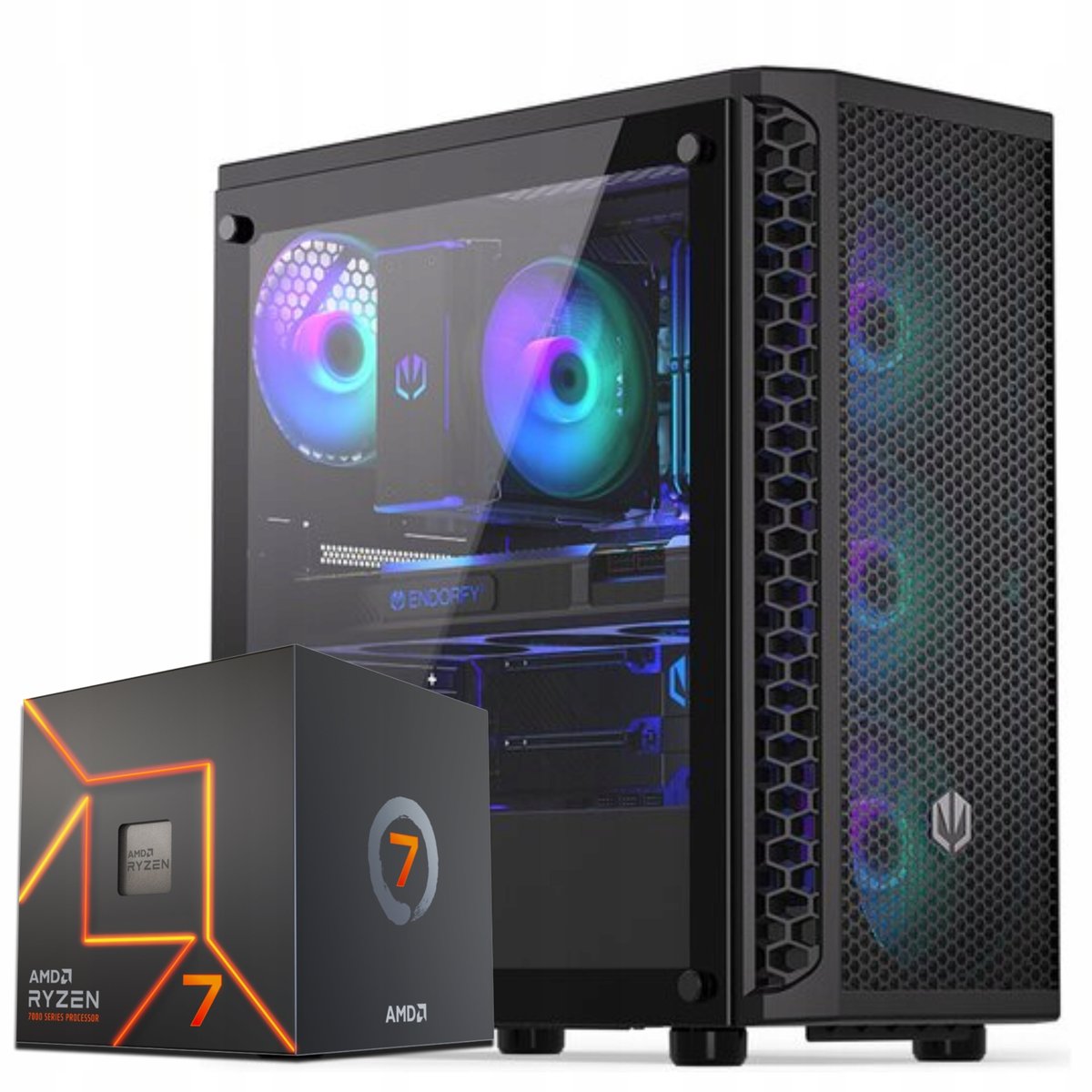 KOMPUTER GAMINGOWY RYZEN 7 RX 9060 XT 32GB DDR4 1TB