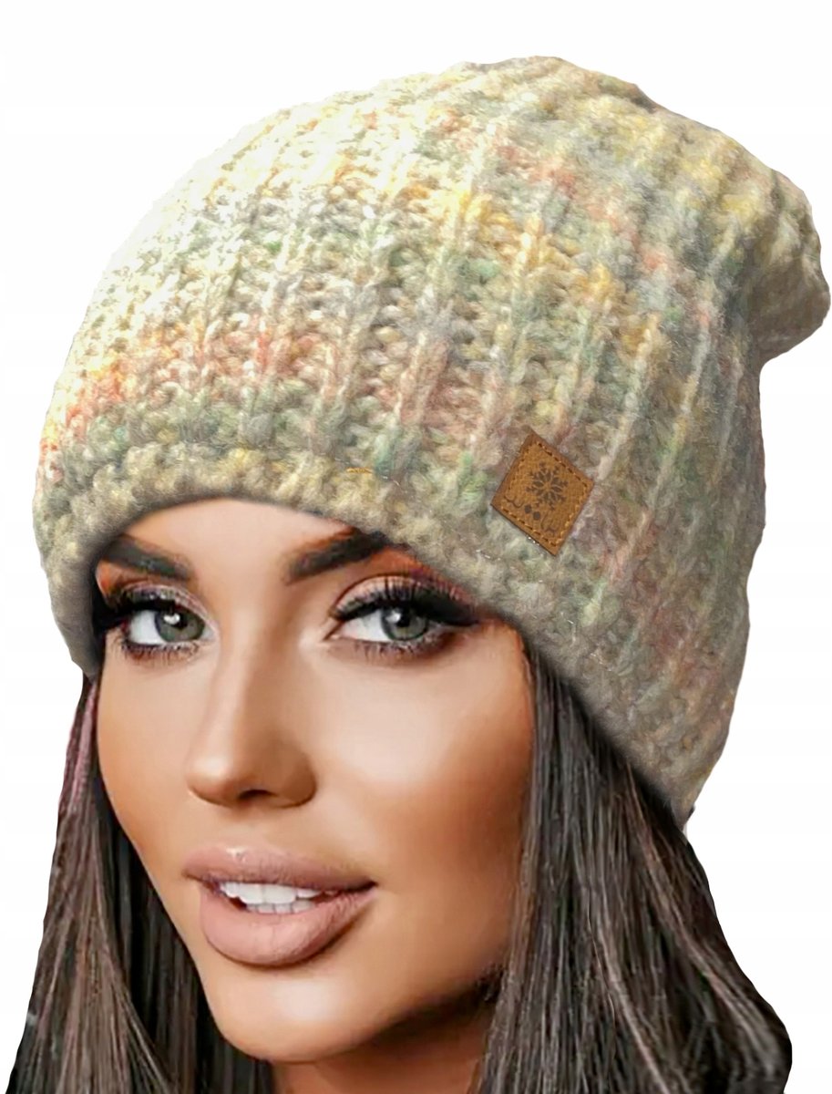 Zimowa Czapka Przytulna CIEPŁA Woolk PALOMA