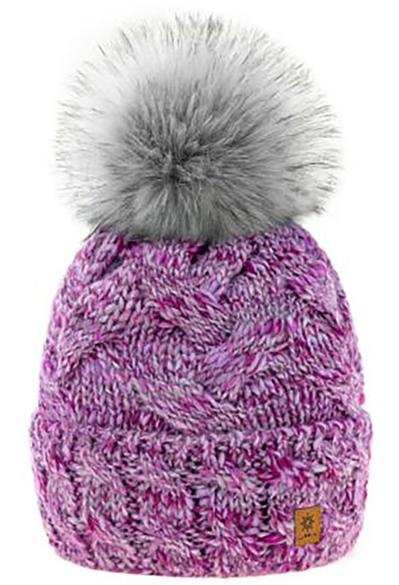 Zimowa CZAPKA CIEPŁA pompon i polar Woolk Marina