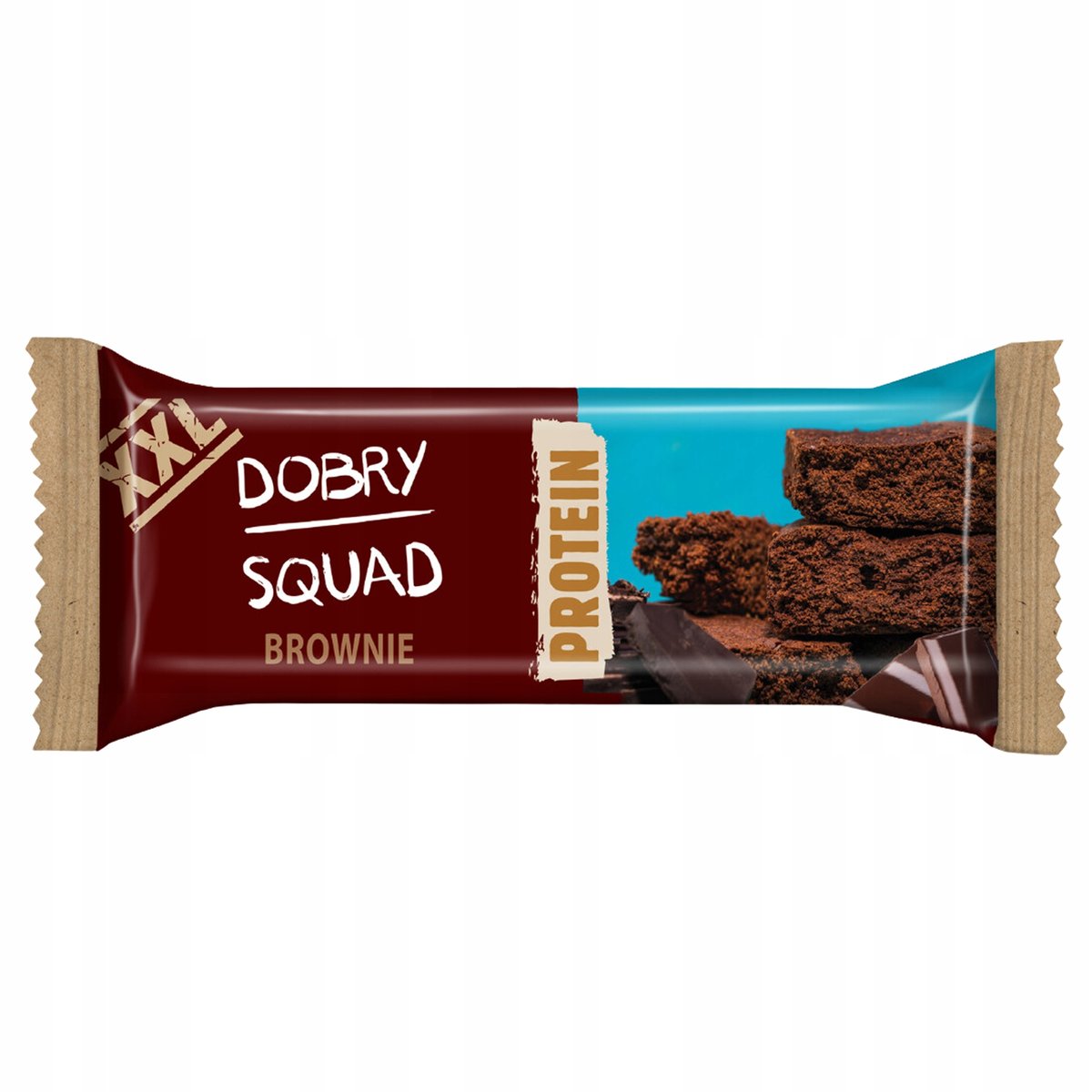 Baton proteinowy DOBRY SQUAD Brownie 80g BCAA