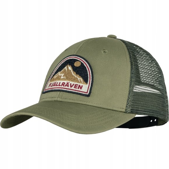 Czapka z daszkiem Fjallraven Badge Langtradarkeps Green [Rozmiar S/M]