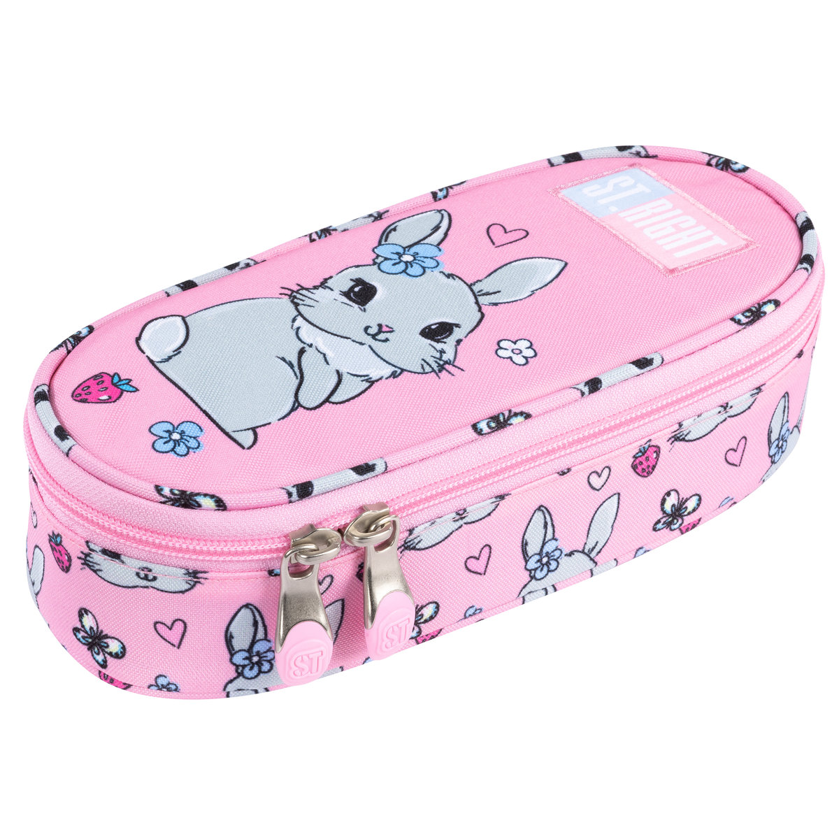 STR Piórnik saszetka z klapką PC01 Pink Rabbit St.Right