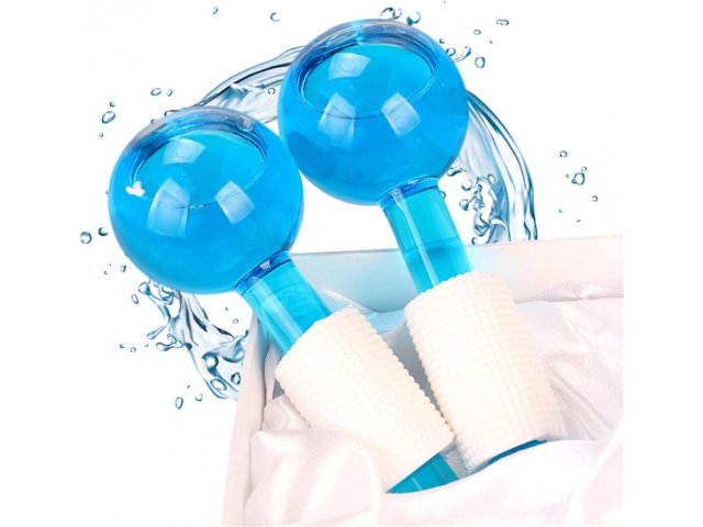 Masażer do twarzy oczu chłodzące kule redukcja zmarszczek 2 szt