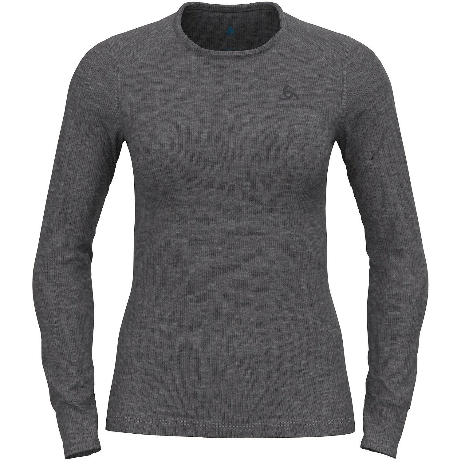 Odlo Active Warm Plus Top Crew Neck L/S Women, szary XS 2021 Koszulki bazowe termiczne i narciarskie 159101-10183-XS