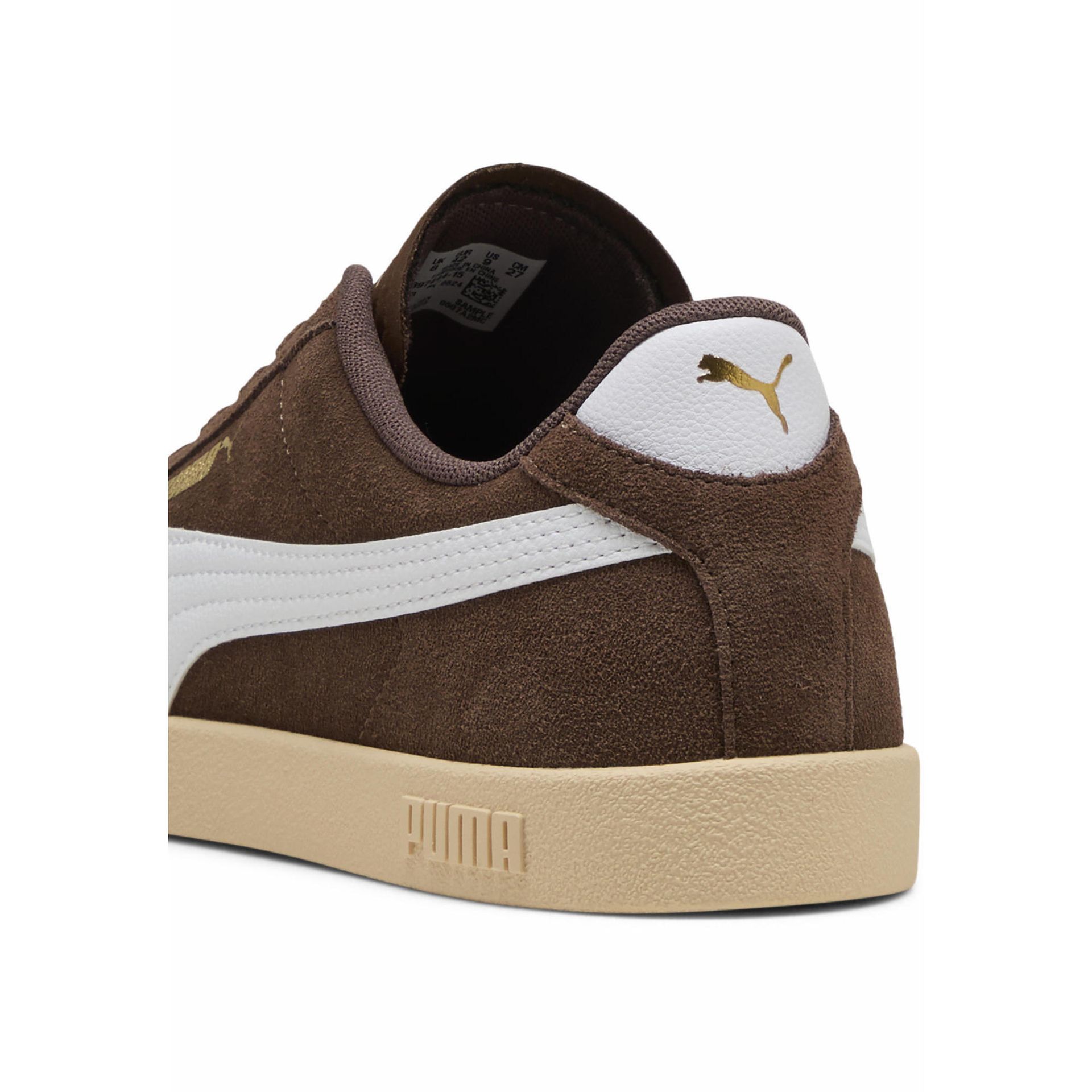 Sneakersy zamszowe unisex PUMA Club II PUMA Flat Bronze White Gold Brown