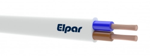 Elpar PRZEWÓD MIESZKANIOWY H03VVH2-F OMYP 2X1.0 BIAŁY