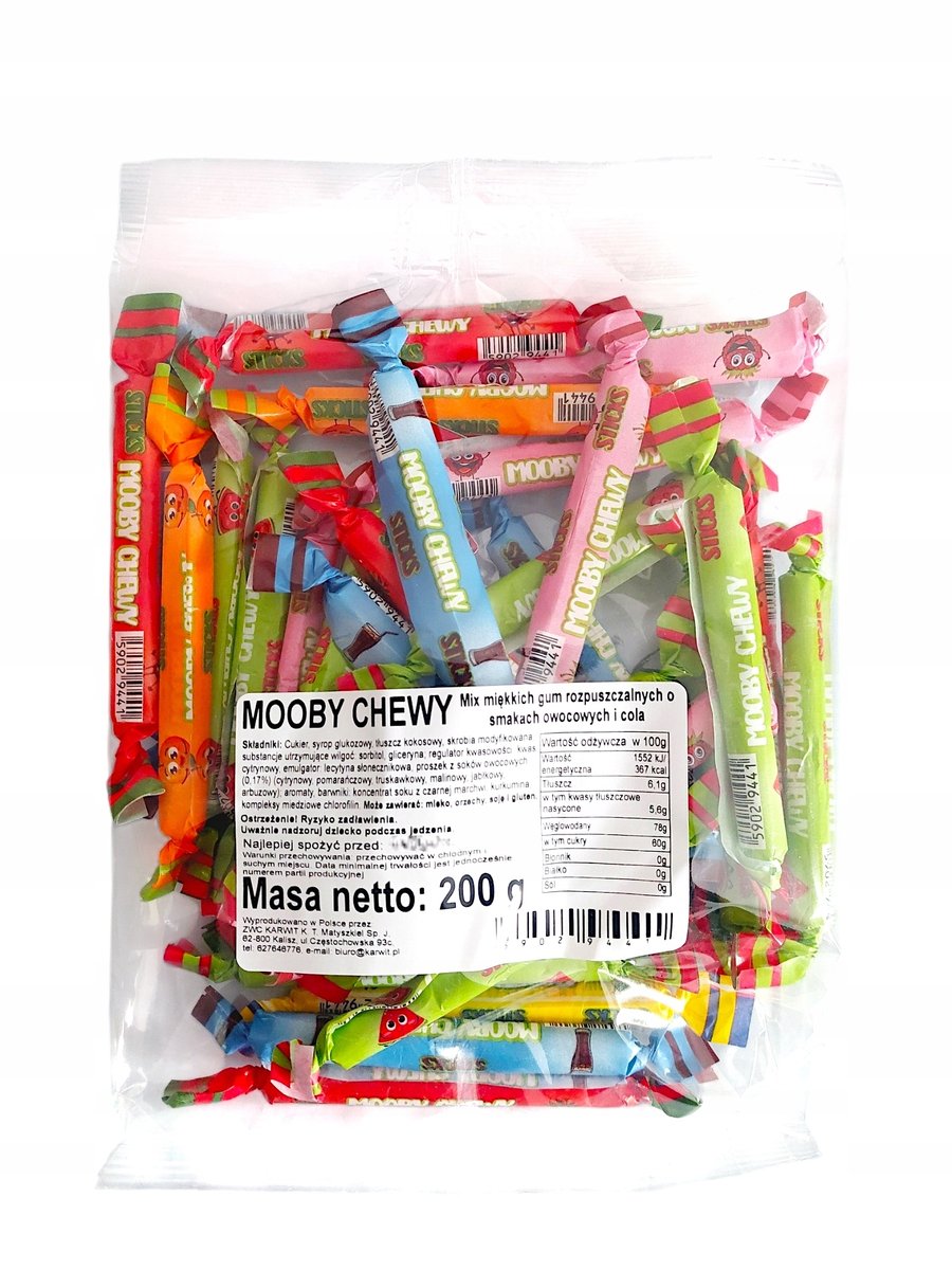 Cukierki 200g Mooby Chewy