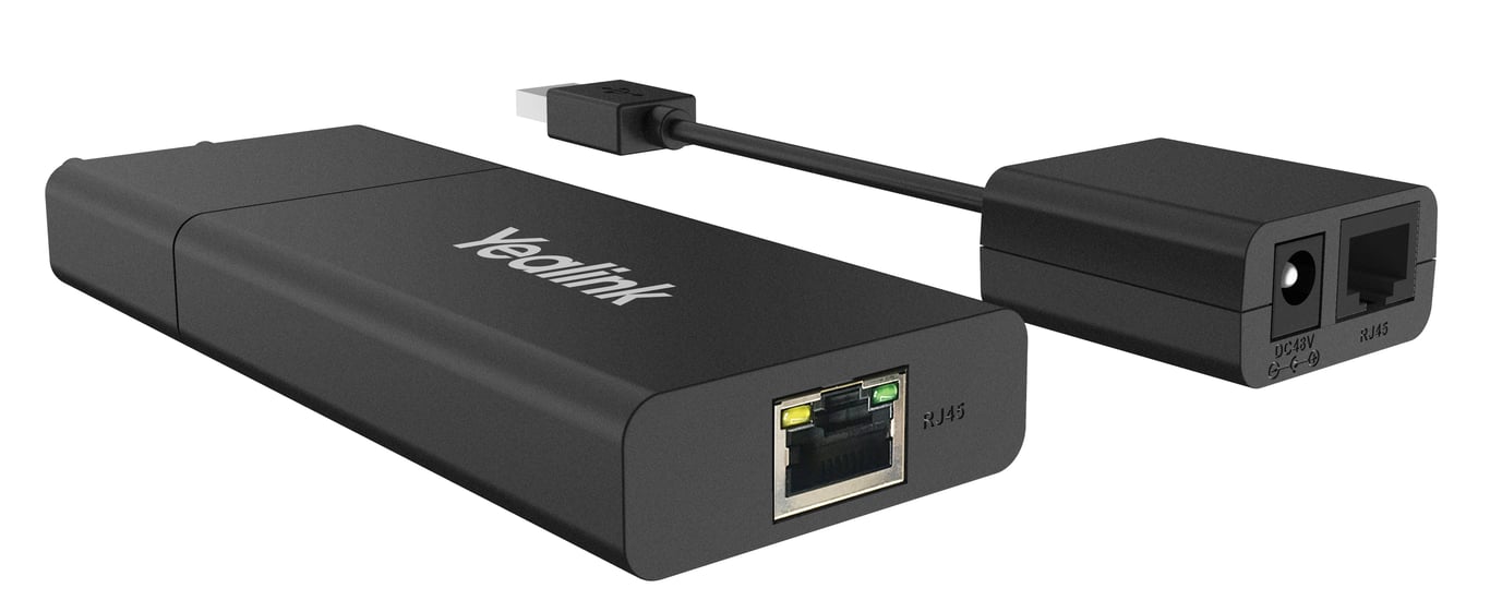 Yealink USB2CAT5E-EXT Nadajnik i odbiornik sieci Czarny 1303109