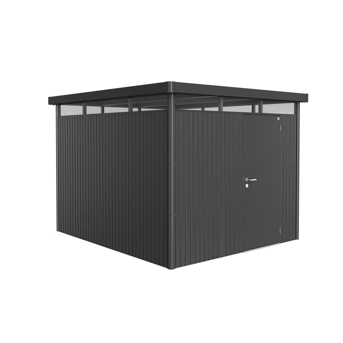 Biohort Domek narzędziowy metalowy Highline H5 pojedyncze drzwi 275x315x222 cm antracytowy
