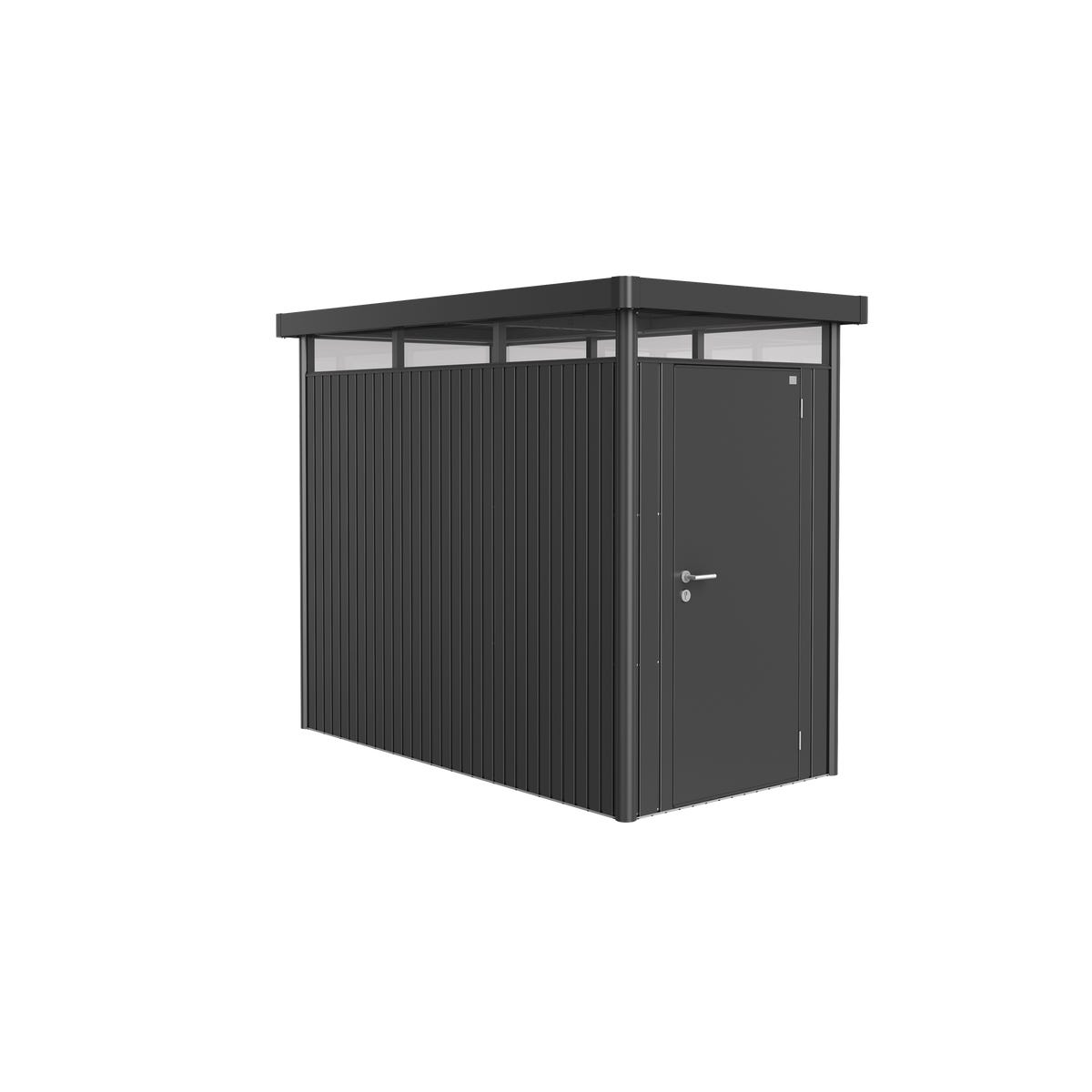 Biohort Domek narzędziowy metalowy Highline HS pojedyncze drzwi 155x275x222 cm antracytowy