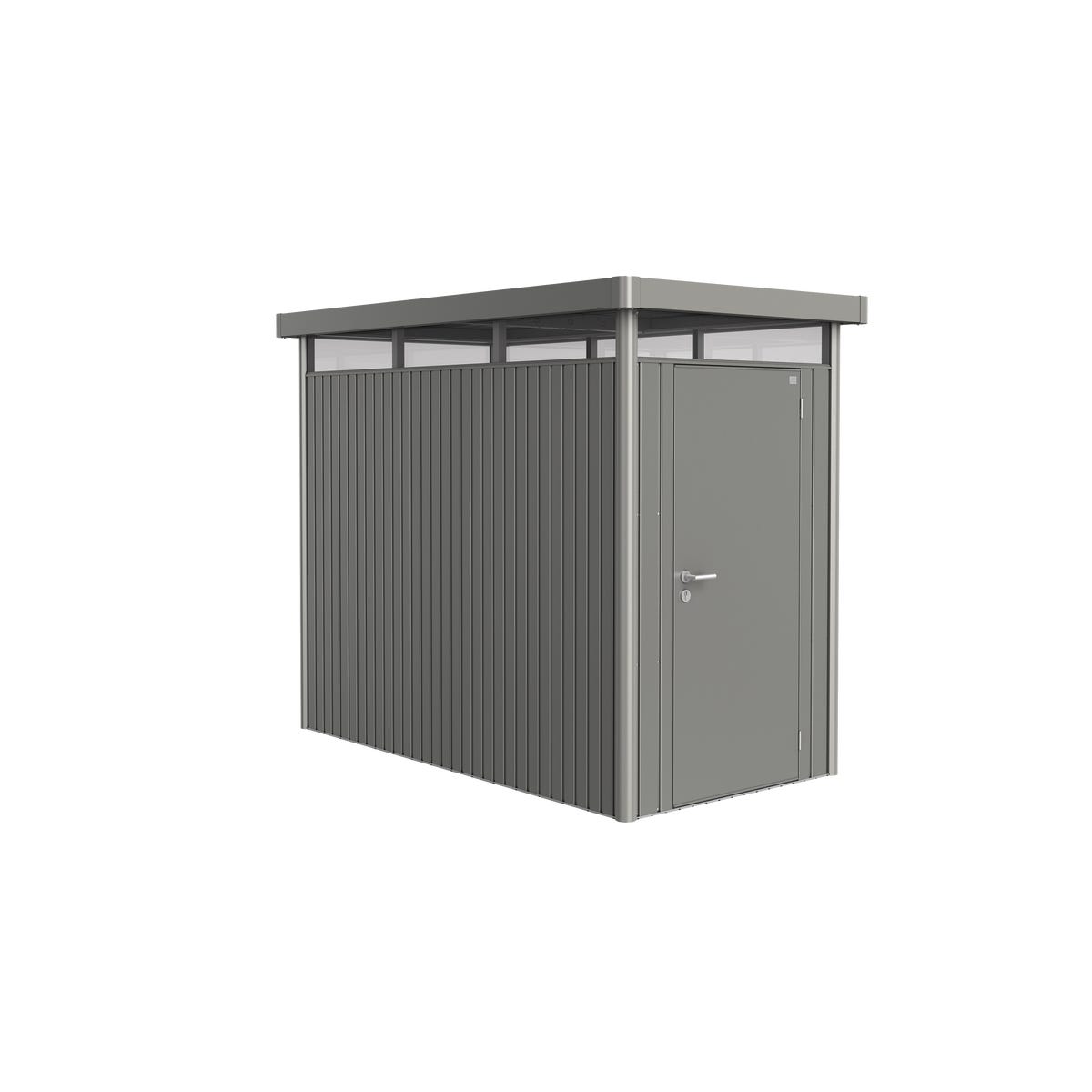 Biohort Domek narzędziowy metalowy Highline HS pojedyncze drzwi 155x275x222 cm szary