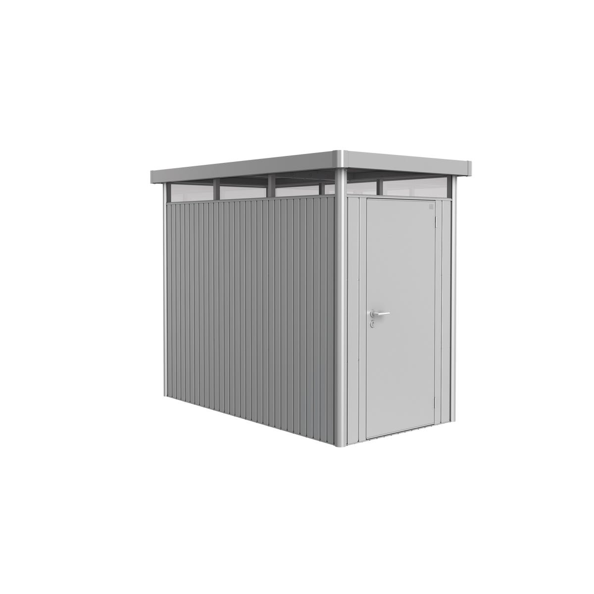 Biohort Domek narzędziowy metalowy Highline HS pojedyncze drzwi 180x220x218 cm srebrny