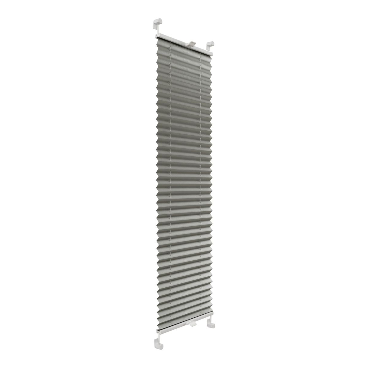 Roleta plisowana Metallic Srebrzysty 50 x 220 cm z połyskiem