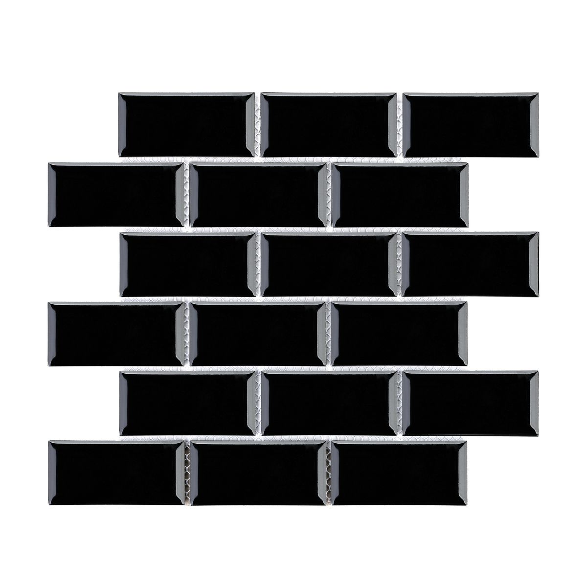 Mozaika Metro Black Classic Glossy 28.8x29.2 Artens