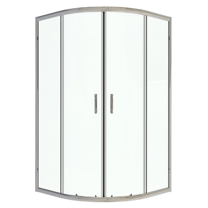 Kabina prysznicowa półokrągła Kama 90 x 90 x 160 cm chrom Liveno