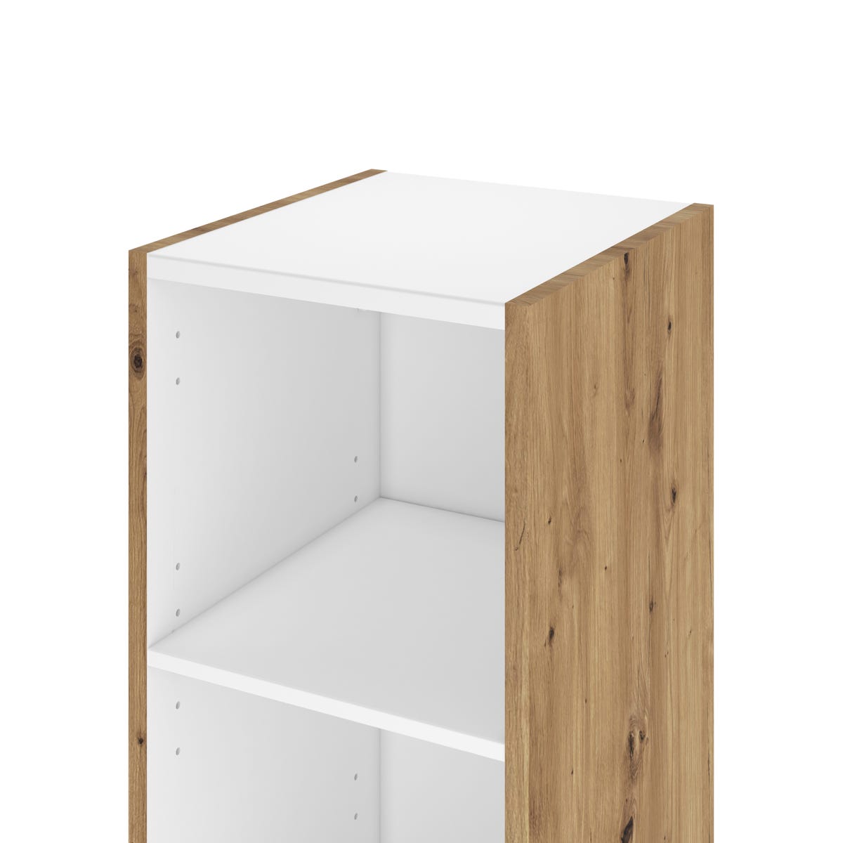 Słupek łazienkowy wiszący Remix 30x33x173 cm brązowy złoty dąb Sensea