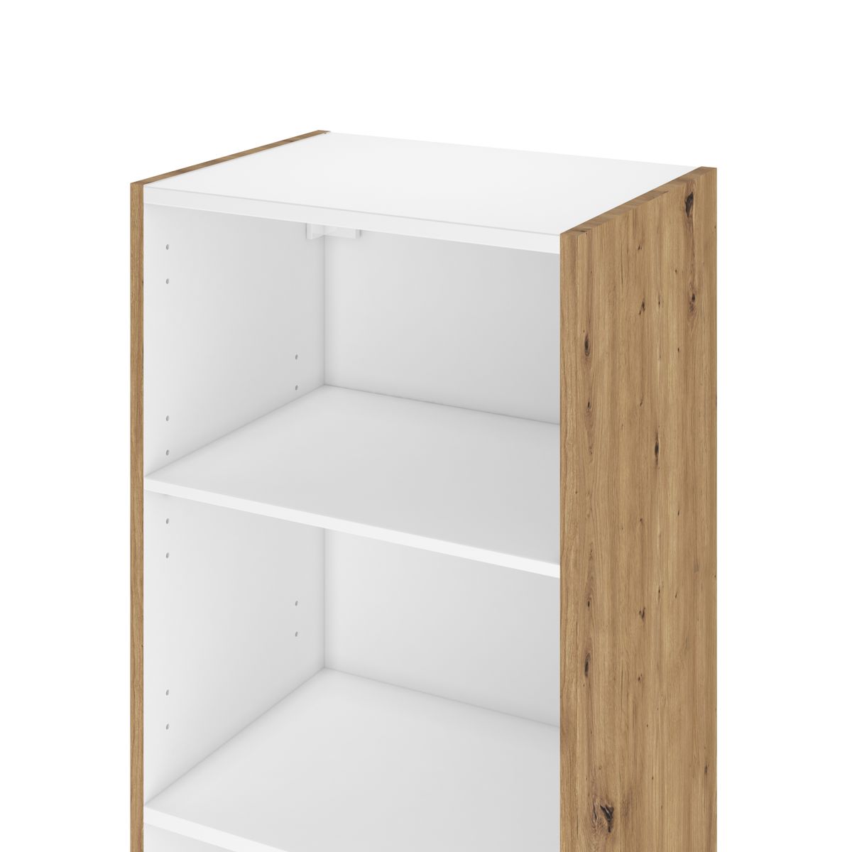 Słupek łazienkowy wiszący Remix 45x33x173 cm brązowy złoty dąb Sensea