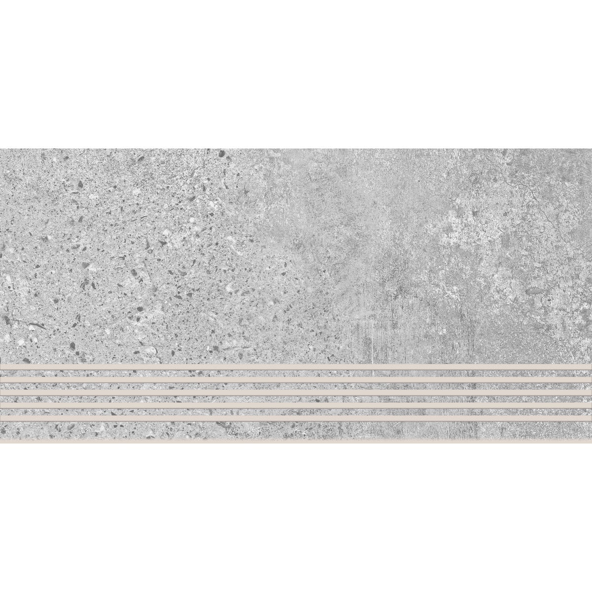Stopnica Moonrow Grey 29.8x119.8 Cersanit