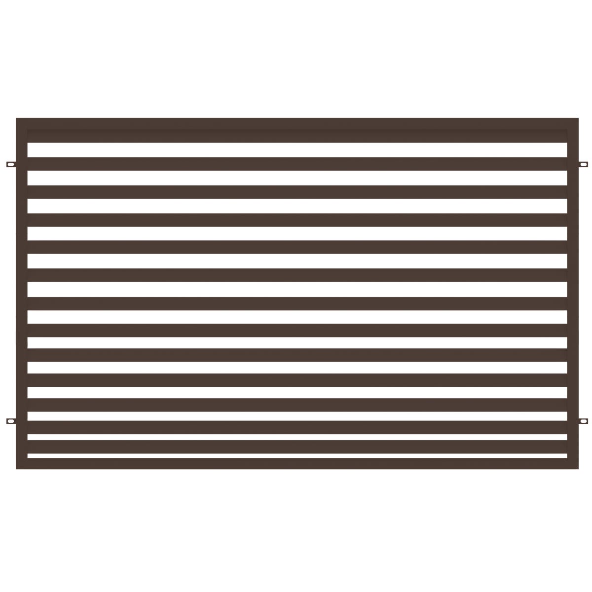Przęsło ogrodzeniowe Bali II 2x1.2 m brązowe Polbram