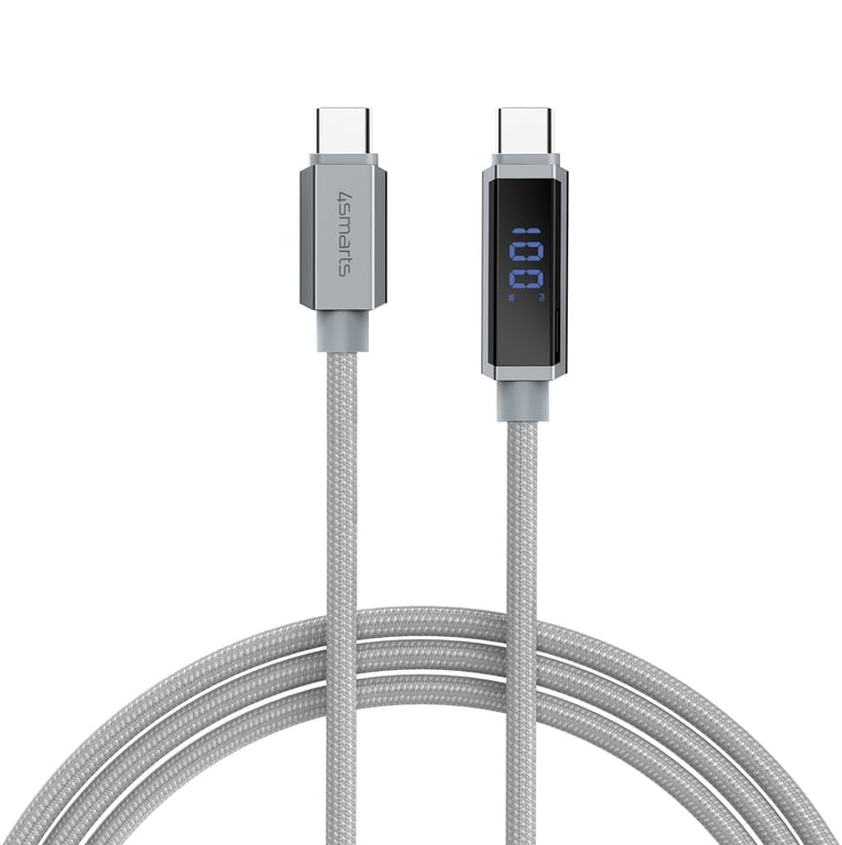 4smarts 541439 kabel USB 1,5 m USB C Szary