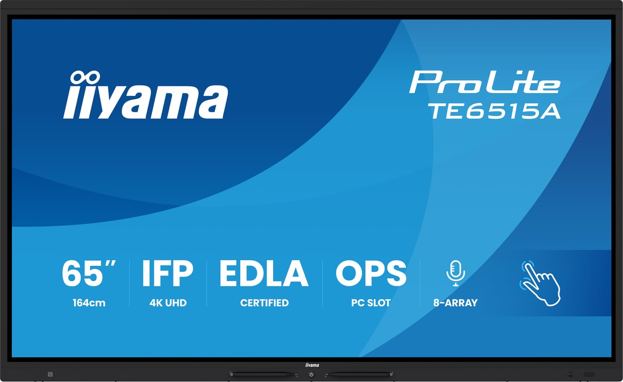 iiyama TE6515A-B1AG signage display Płaski panel Digital Signage 163,8 cm (64.5