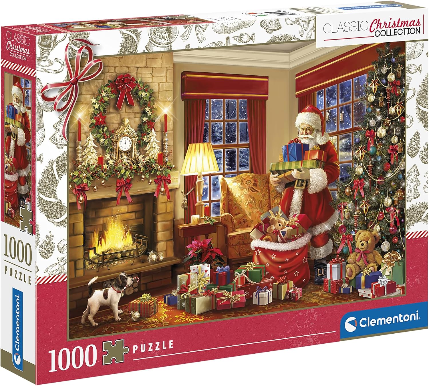 Puzzle 1000 Classic Christmas Collection Clementoni - puzzle