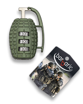 Kłódka Barbaric Grenade z zamkiem szyfrowym (09919 GR)
