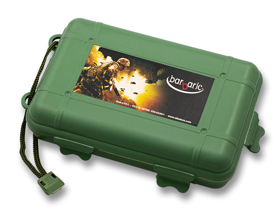 Skrzynka survivalowa Barbaric 180x110x50mm, Green ABS (34162)