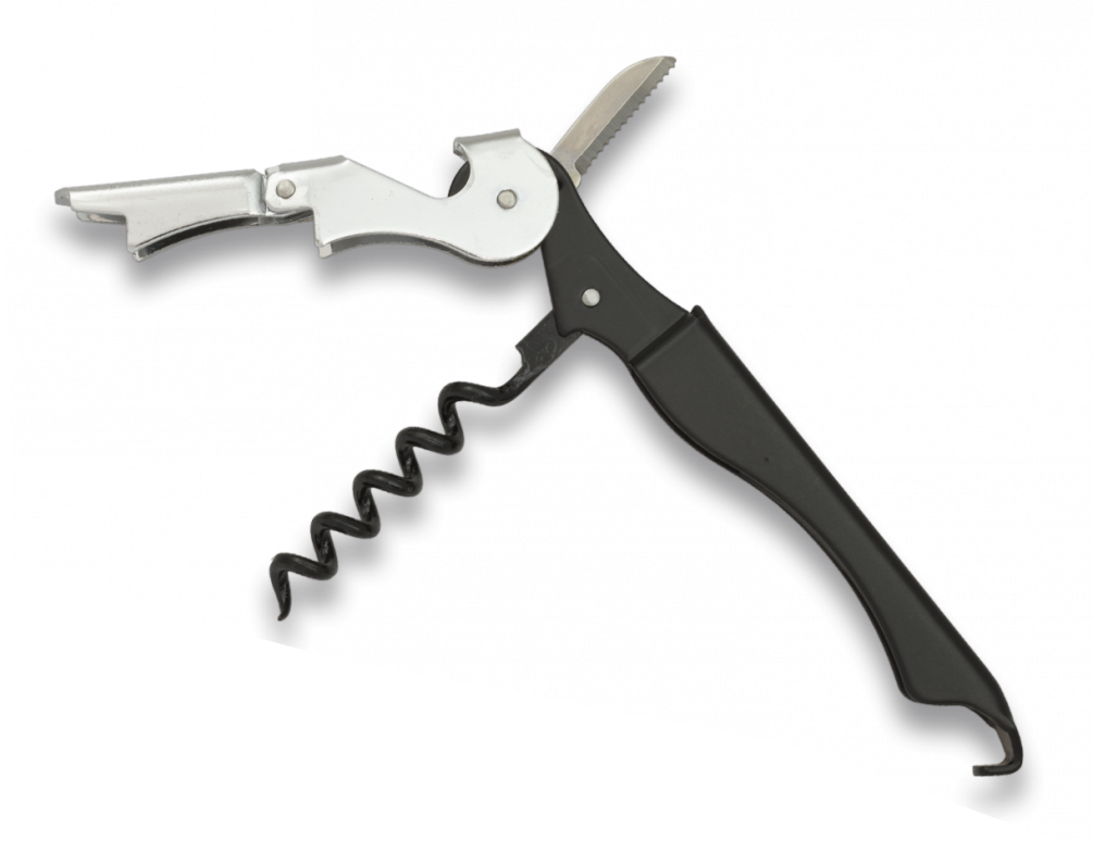Otwieracz do wina Top Cutlery 2 Steps Black Metal, Inox (21127)