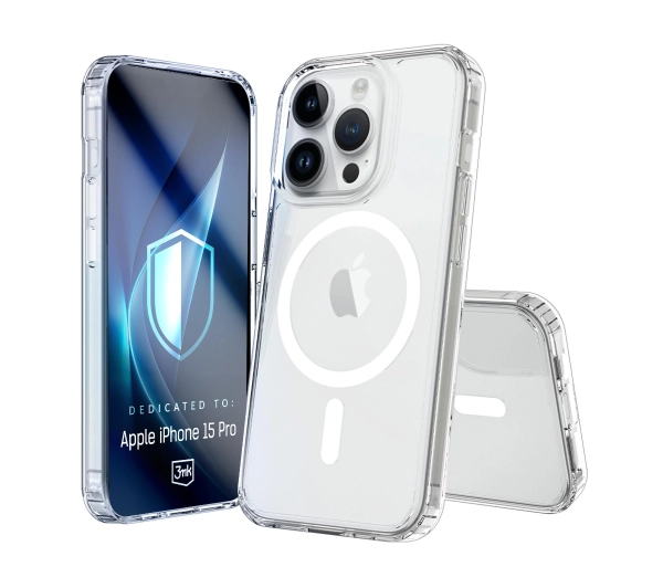 3mk Armor MagCase do iPhone 15 Pro Przezroczysty