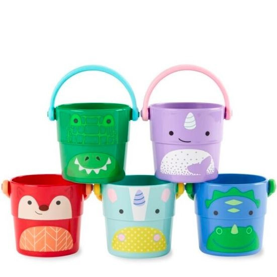 Wiaderka do wody i układania 5szt - zabawka
