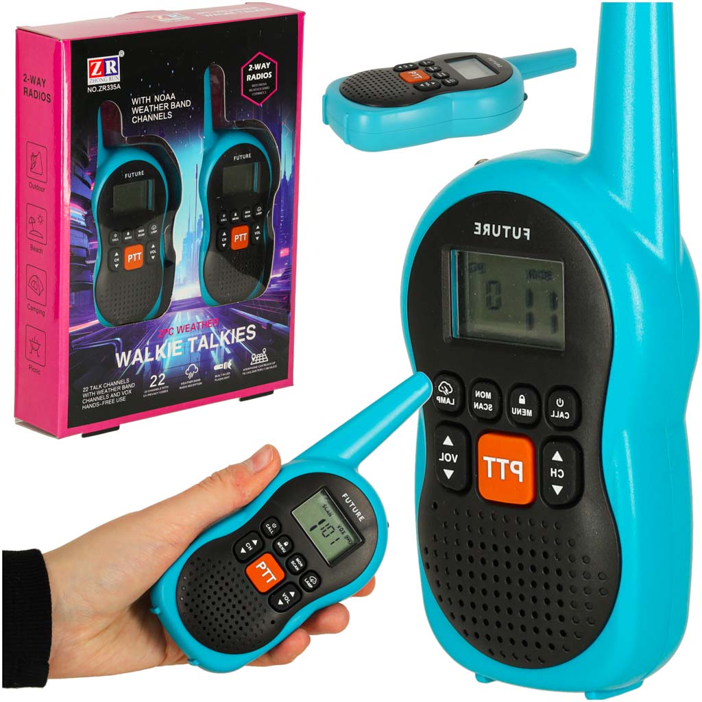 Walkie Talkie krótkofalówki dla dzieci zasięg 3km zestaw - zabawka