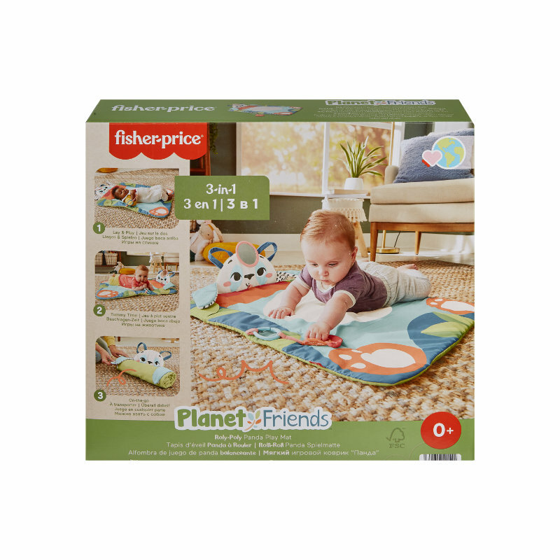 Fisher-Price. Planet Friends Mata wesoła Panda 3w1 - zabawka