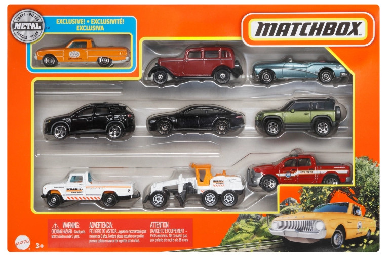 Matchbox 9-pak X7111 - model lub pojazd
