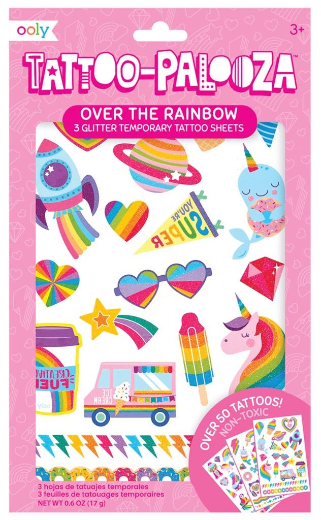 Tatuaże zmywalne Tattoo Palooza Tęczowe