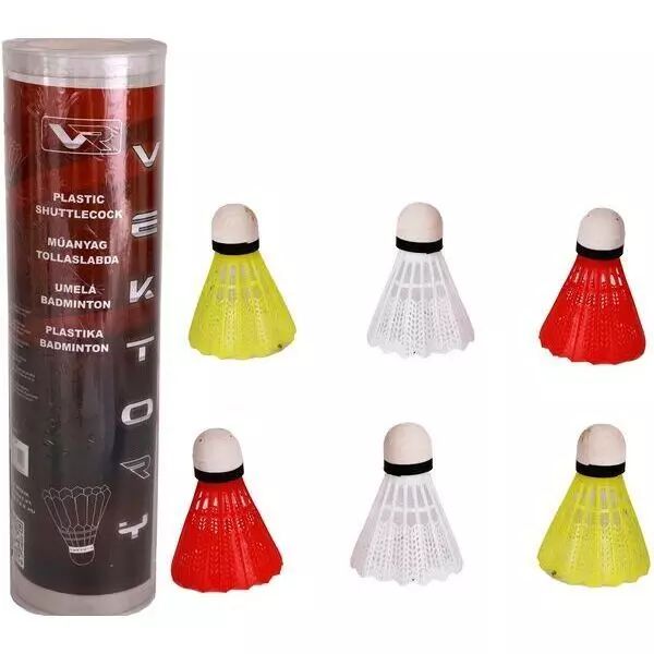 Zestaw 6 lotek do badmintona.