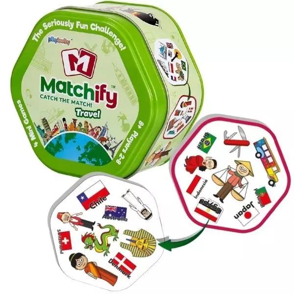 Matchify: Podróżnik - gra karciana do dopasowywania z instrukcjami w języku węgierskim