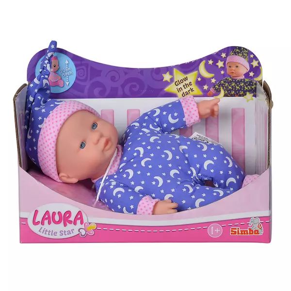 Lalka Laura Little Star w świecącej piżamie
