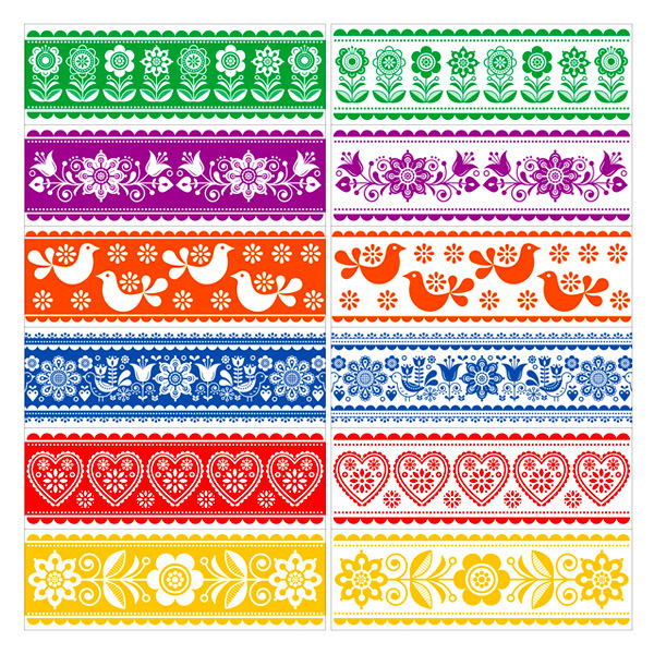 Zestaw 12 foli dekoracyjnych na jajka wielkanocne - specjalny wzór