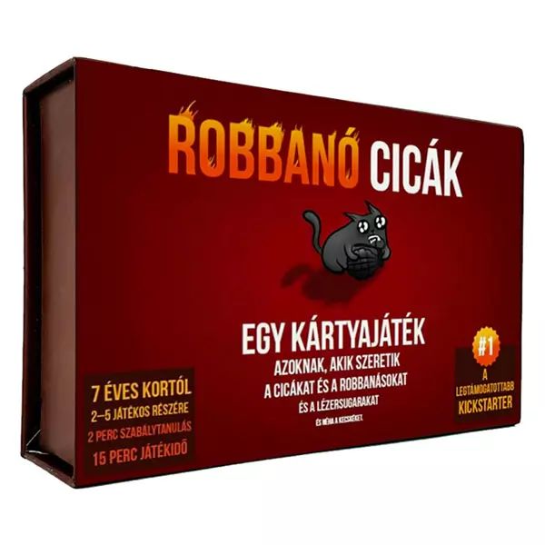 Eksplodujące koty - gra karciana z instrukcjami po węgiersku