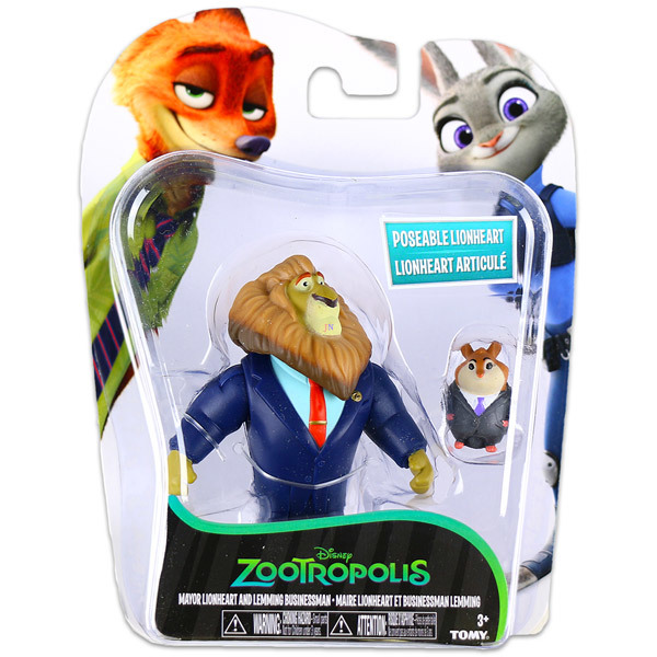 Zootropolis: Figurka Zootopia - Burmistrz Lionheart i Biznesmen Leming