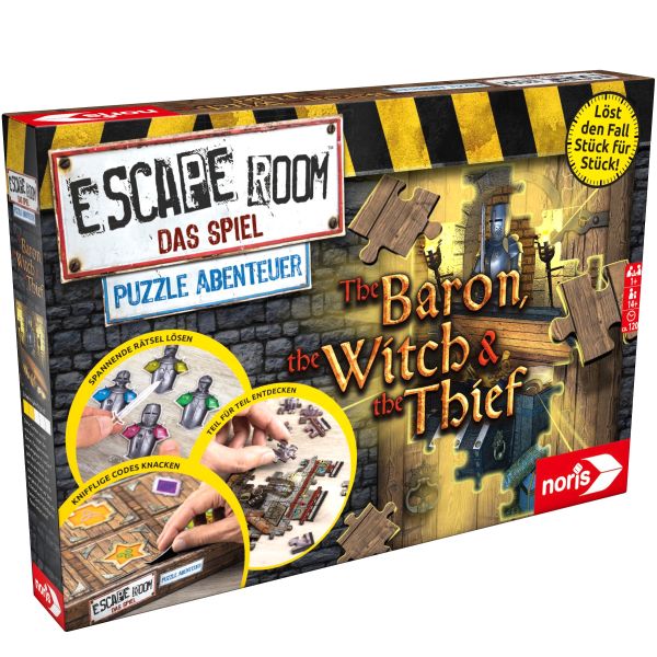 Escape Room: Przygoda Puzzle - Baron, Czarownica i Złodziej - gra planszowa w języku węgierskim.