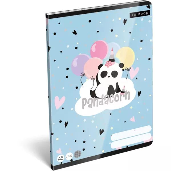 Pandacorn: zeszyt w kratkę, A5