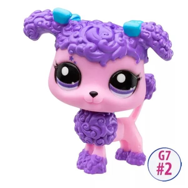 Littlest Pet Shop: figurka nr 2 - fioletowy pudel